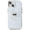Karl Lagerfeld IML Metal Karl Head MagSafe iPhone 15 tok, fehér