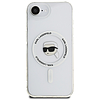 Karl Lagerfeld IML Metal Karl Head MagSafe tok iPhone 16e-hez, fehér