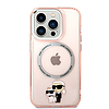 Karl Lagerfeld IML NFT Karl & Choupette MagSafe - iPhone 14 Pro Max tok rózsaszín (KLHMP14XHNKCIP)