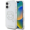Karl Lagerfeld IML strasszos Karl Head tok iPhone 16-hoz, átlátszó