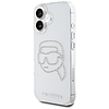 Karl Lagerfeld IML strasszos Karl Head tok iPhone 16-hoz, átlátszó