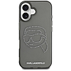 Karl Lagerfeld IML strasszos Karl Head tok iPhone 16-hoz, fekete