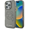 Karl Lagerfeld IML strasszos Karl Head tok iPhone 16 Pro-hoz, fekete