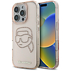 Karl Lagerfeld IML strasszos Karl Head tok iPhone 16 Pro-hoz, rózsaszín