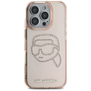 Karl Lagerfeld IML strasszos Karl Head tok iPhone 16 Pro-hoz, rózsaszín