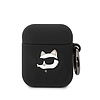 Karl Lagerfeld KLA2RUNCHK AirPods 1/2 fedél fekete/fekete szilikon Choupette Head 3D