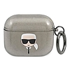 Karl Lagerfeld KLA3UKHGK AirPods 3 borító black/fekete csillogó Karl feje