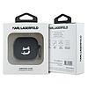 Karl Lagerfeld KLA4RUNCHK AirPods 4 tok fekete/fekete szilikon Choupette Head 3D