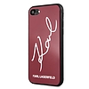 Karl Lagerfeld KLHCI8DLKSRE iPhone 7/8 SE 2020 / SE 2022 czerwony/piros kemény tok Signature Glitter
