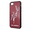 Karl Lagerfeld KLHCI8DLKSRE iPhone 7/8 SE 2020 / SE 2022 czerwony/piros kemény tok Signature Glitter
