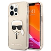 Karl Lagerfeld KLHCP13LKHTUGLGO iPhone 13 Pro / 13 6,1" złoty/arany kemény tok, Glitter Karl´s Head