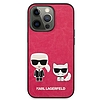 Karl Lagerfeld KLHCP13LPCUSKCP iPhone 13 Pro / 13 6,1" fuksja/fukszia keménytok Ikonik Karl & Choupette