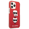 Karl Lagerfeld KLHCP13LTPE2TR iPhone 13 Pro / 13 6,1" kemény tok, czerwony/piros Karl&Choupette Head