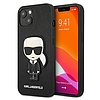 Karl Lagerfeld KLHCP13SOKPK iPhone 13 mini 5,4" fekete/fekete keménytok Saffiano Ikonik Karl`s Patch