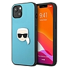 Karl Lagerfeld KLHCP13SPKMB iPhone 13 mini 5,4" niebieski/kék kemény tok Bőr Ikonik Karl`s Head Metal