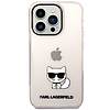 Karl Lagerfeld KLHCP14LCTTRI iPhone 14 Pro 6.1" keménytok rózsaszín / rózsaszín átlátszó Choupette test