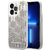 Karl Lagerfeld KLHCP14LLMNMS iPhone 14 Pro 6.1" keményház ezüst / ezüst folyékony csillogó monogram