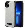 Karl Lagerfeld KLHCP14MG2ELS iPhone 14 Plus 6,7 hüvelykes keménytokos ezüst/ezüst Glitter Plaque logo