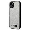 Karl Lagerfeld KLHCP14SG2ELS iPhone 14 6.1" keménytok ezüst / ezüst csillogós logóval