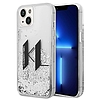 Karl Lagerfeld KLHCP14SLBKLCS iPhone 14 6,1" ezüst/ezüst kemény tok Liquid Glitter Big KL