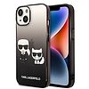Karl Lagerfeld KLHCP14STGKCK iPhone 14 6.1" keményház fekete / fekete Gradient Ikonik Karl & Choupette
