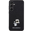 Karl Lagerfeld KLHCS24MPSAKCMPK S24+ S926 keménytok fekete/fekete Saffiano Karl & Choupette fém tű