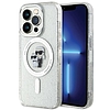 Karl Lagerfeld KLHMP14LHGKCNOT tok iPhone 14 Pro-hoz - átlátszó kemény tok Karl&Choupette Glitter MagSafe