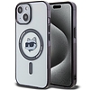 Karl Lagerfeld KLHMP15MHCHNOTK iPhone 15 Plus 6,7" átlátszó kemény tokos IML Choupette fej MagSafe