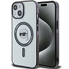 Karl Lagerfeld KLHMP15MHKHNOTK iPhone 15 Plus 6,7" átlátszó kemény tok IML Karl`s Head MagSafe