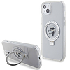 Karl Lagerfeld KLHMP15MHMRSKCH iPhone 15 Plus / 14 Plus 6.7" fehér/fehér keménytok gyűrűtartó Karl&Choupette MagSafe