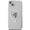 Karl Lagerfeld KLHMP15MHMRSKCH iPhone 15 Plus / 14 Plus 6.7" fehér/fehér keménytok gyűrűtartó Karl&Choupette MagSafe