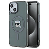 Karl Lagerfeld KLHMP15SHLSKIK iPhone 15 6.1" fekete/fekete keménytok IML Metal Karl Head MagSafe