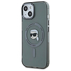 Karl Lagerfeld KLHMP15SHLSKIK iPhone 15 6.1" fekete/fekete keménytok IML Metal Karl Head MagSafe