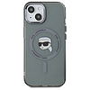 Karl Lagerfeld KLHMP15SHLSKIK iPhone 15 6.1" fekete/fekete keménytok IML Metal Karl Head MagSafe