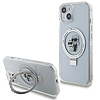 Karl Lagerfeld KLHMP15SHMRSKCH iPhone 15 / 14 / 13 6.1" fehér/fehér keménytok Gyűrűtartó Karl&Choupette MagSafe
