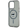 Karl Lagerfeld KLHMP15XHLSCHK iPhone 15 Pro Max 6.7" fekete/fekete keménytok IML Metal Choupette Head MagSafe