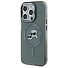 Karl Lagerfeld KLHMP15XHLSKCK iPhone 15 Pro Max 6.7" fekete/fekete keménytok IML Metal Karl&Choupette Head MagSafe
