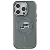 Karl Lagerfeld KLHMP15XHLSKCK iPhone 15 Pro Max 6.7" fekete/fekete keménytok IML Metal Karl&Choupette Head MagSafe