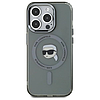 Karl Lagerfeld KLHMP15XHLSKIK iPhone 15 Pro Max 6.7" fekete/fekete keménytok IML Metal Karl Head MagSafe