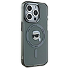 Karl Lagerfeld KLHMP15XHLSKIK iPhone 15 Pro Max 6.7" fekete/fekete keménytok IML Metal Karl Head MagSafe