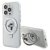 Karl Lagerfeld KLHMP15XHMRSKCH iPhone 15 Pro Max 6.7" fehér/fehér keménytok Gyűrűtartó Karl&Choupette MagSafe