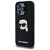 Karl Lagerfeld KLHMP15XSKHPPLK iPhone 15 Pro Max 6.7" fekete/fekete keménytok Szilikon Karl Head Print MagSafe