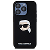 Karl Lagerfeld KLHMP15XSKHPPLK iPhone 15 Pro Max 6.7" fekete/fekete keménytok Szilikon Karl Head Print MagSafe