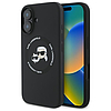 Karl Lagerfeld KLHMP16SSKCHTCK iPhone 16 6.1" fekete/fekete keménytok Szilikon Karl&Choupette MagSafe fejhallgató
