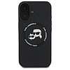 Karl Lagerfeld KLHMP16SSKCHTCK iPhone 16 6.1" fekete/fekete keménytok Szilikon Karl&Choupette MagSafe fejhallgató