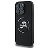 Karl Lagerfeld KLHMP16XSKCHTCK iPhone 16 Pro Max 6.9" fekete/fekete keménytok Szilikon Karl&Choupette MagSafe fejhallgató
