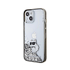 Karl Lagerfeld Liquid Glitter Choupette - iPhone 15 tok átlátszó (KLHCP15SLKCNSK)