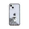 Karl Lagerfeld Liquid Glitter Choupette - iPhone 15 tok átlátszó (KLHCP15SLKCNSK)