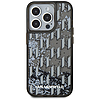 Karl Lagerfeld Liquide Glitter Monogram iPhone 15 Pro tok - fekete