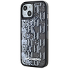 Karl Lagerfeld Liquide Glitter Monogram iPhone 15 tok - fekete